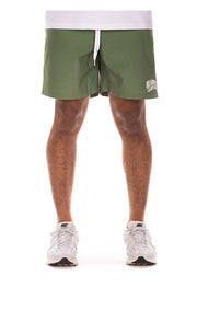 Front View of BB Curve Shorts in Green - Men's Shorts