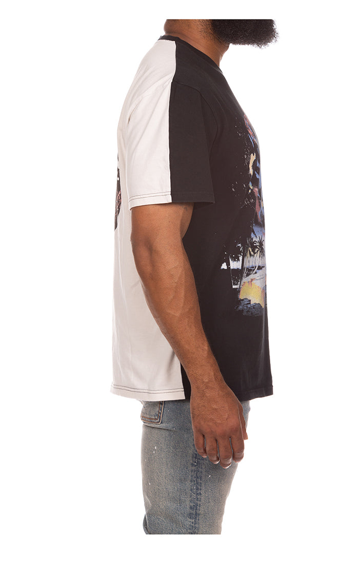 Right side view of BBC Beyond Club SS Knit Tee in Gardenia - Men's Streetwear Tees