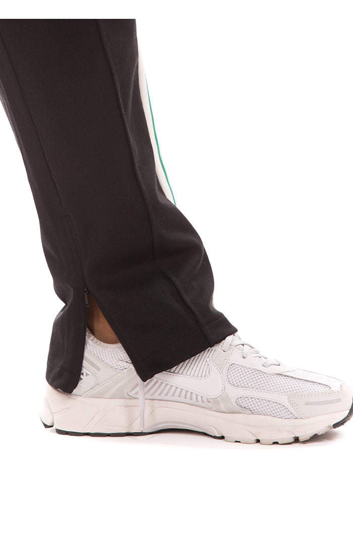 Bottom Leg View of Billionaire Boys Club Bass Track Pants in Black - Men's Streetwear Pants