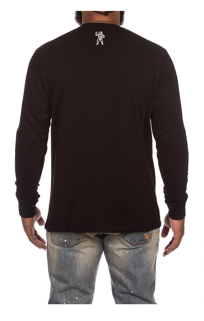 Back View of the Billionaire Boys Club BB Long Sleeve Arch in black