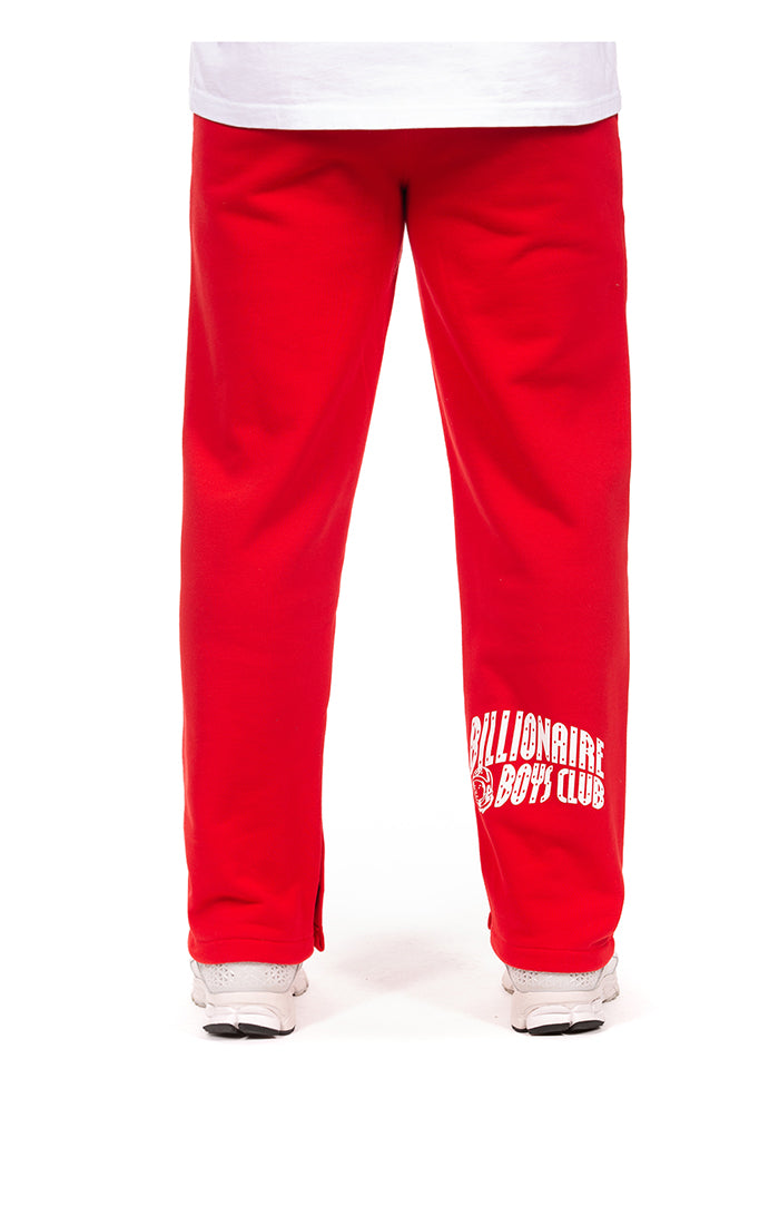Back view of BBC Curve Sweatpants in Red - Men's Sweatpants 
