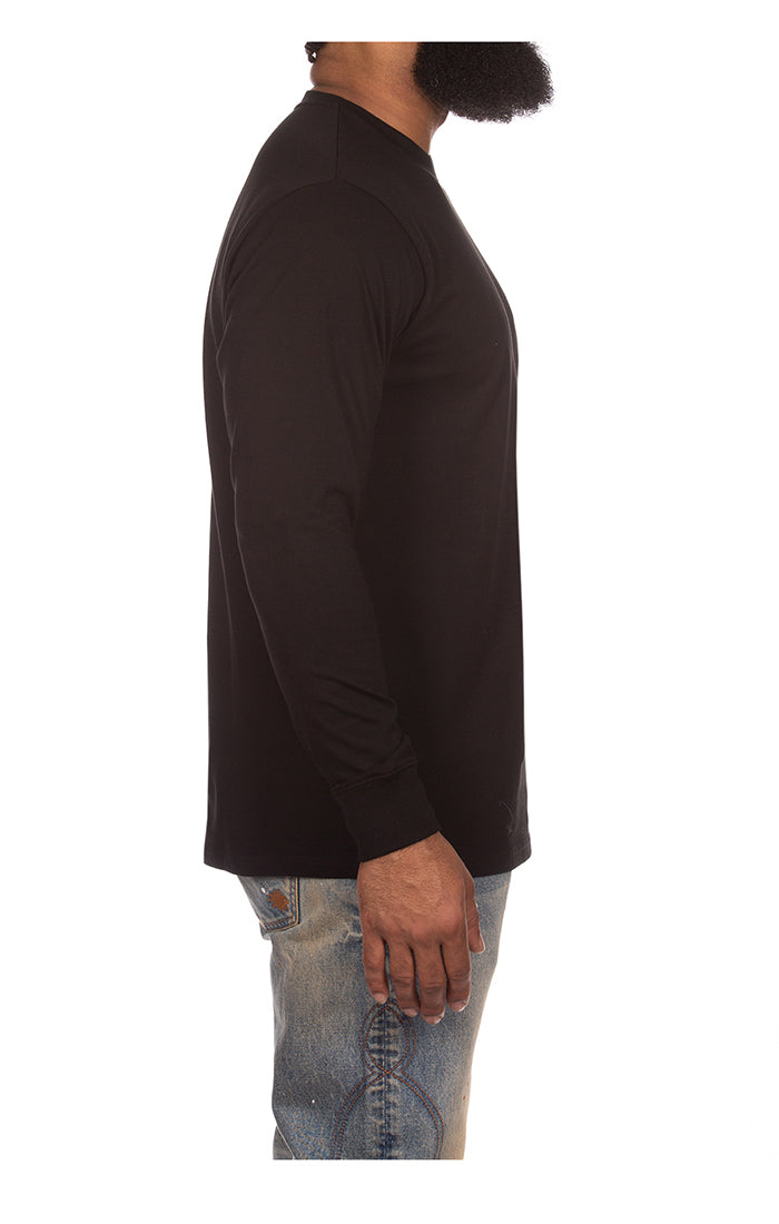 Right View of the Billionaire Boys Club BB Long Sleeve Arch in black