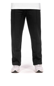 Front View of BBC Curve Sweatpants in Black- Men's Sweatpants