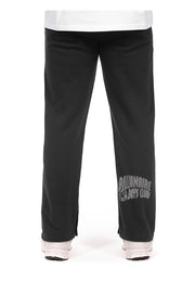 Back view of BBC Curve Sweatpants in Black - Men's Sweatpants 