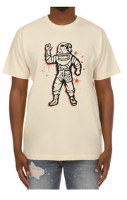 Front view of Astronaut on Billionaire Boys Club Astro Tee in Winter White - Men's Streetwear Tees