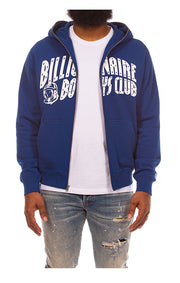 BBC Curve Zip Up in Blue - Men's Streetwear Hoodies