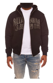 BBC Curve Zip Up in Black - Men's Streetwear Hoodies