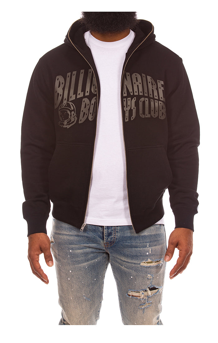 BBC Curve Zip Up in Black - Men's Streetwear Hoodies