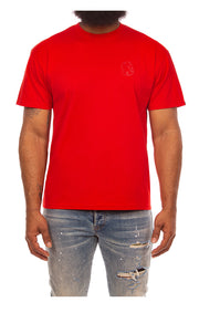 BBC Helmet Shortsleeve Tee in Red - Men's Streetwear Tees
