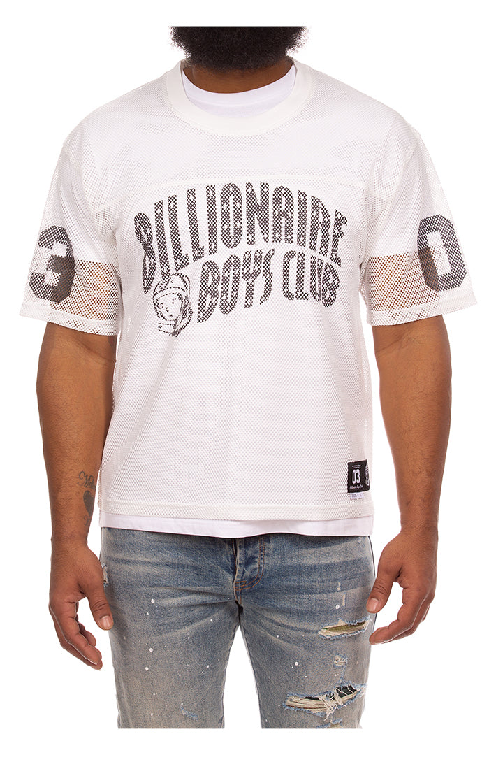 Billionaire Boys Club Varsity SS Tee in White - Men's Varsity Tee