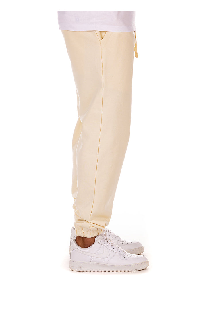 Right View of the Billionaire Boys Club BB Helmet Sweats in cloud cream