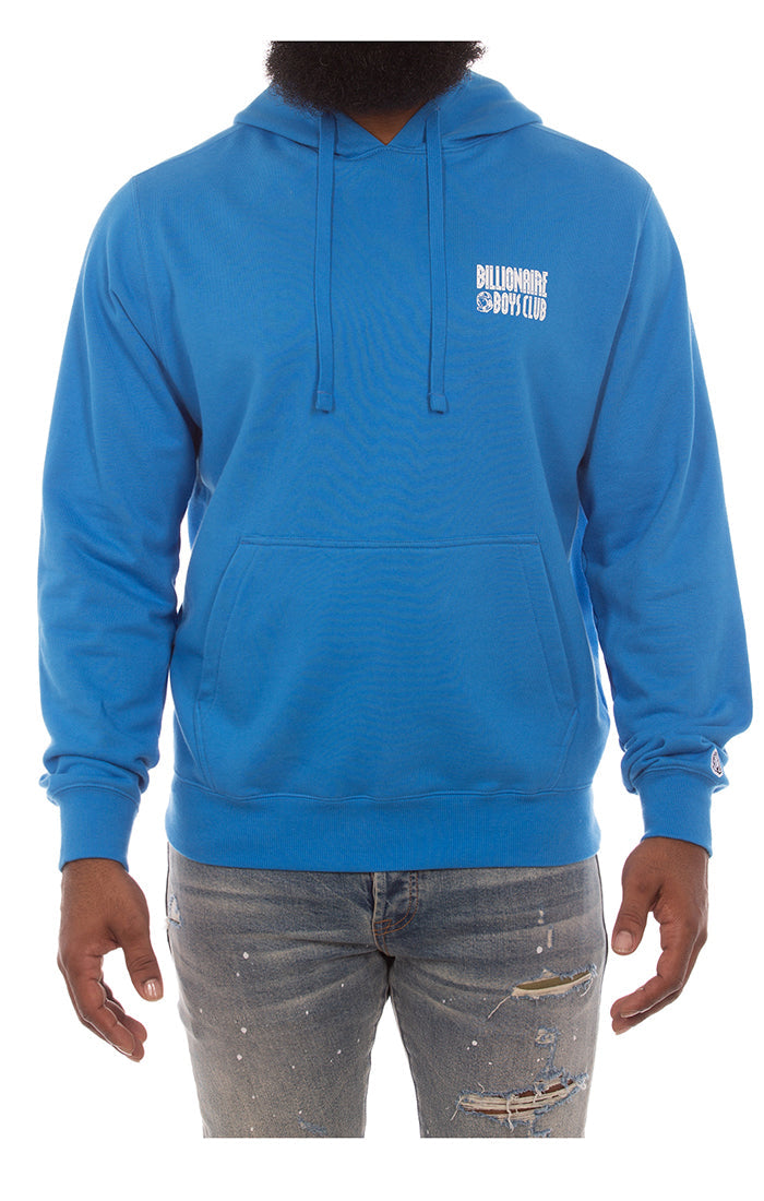 Front View of BB Dune Alpha Hoodie in French Blue - Men's Hoodies