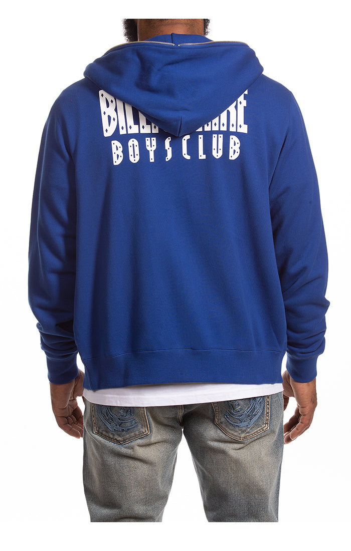 Back View of the Billionaire Boys Club Astro Zip Hoodie in Sodalite Blue