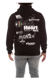 Back view of Billionaire Boys Club WHM Hoodie - Men's Hoodies