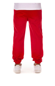 Back View of the Billionaire Boys Club BB Helmet Sweats in chili pepper