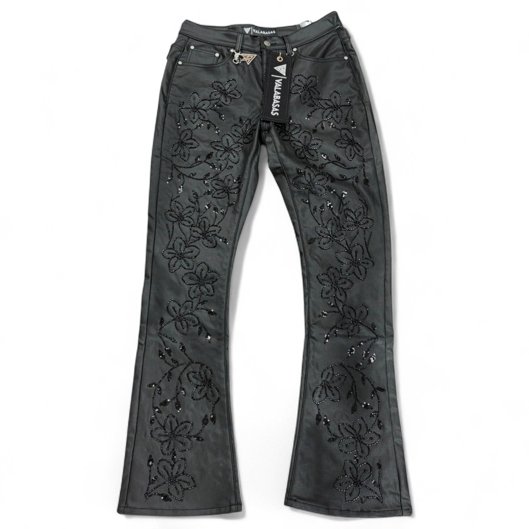 Laid Out View of the FLORA Jeans by Valabasas