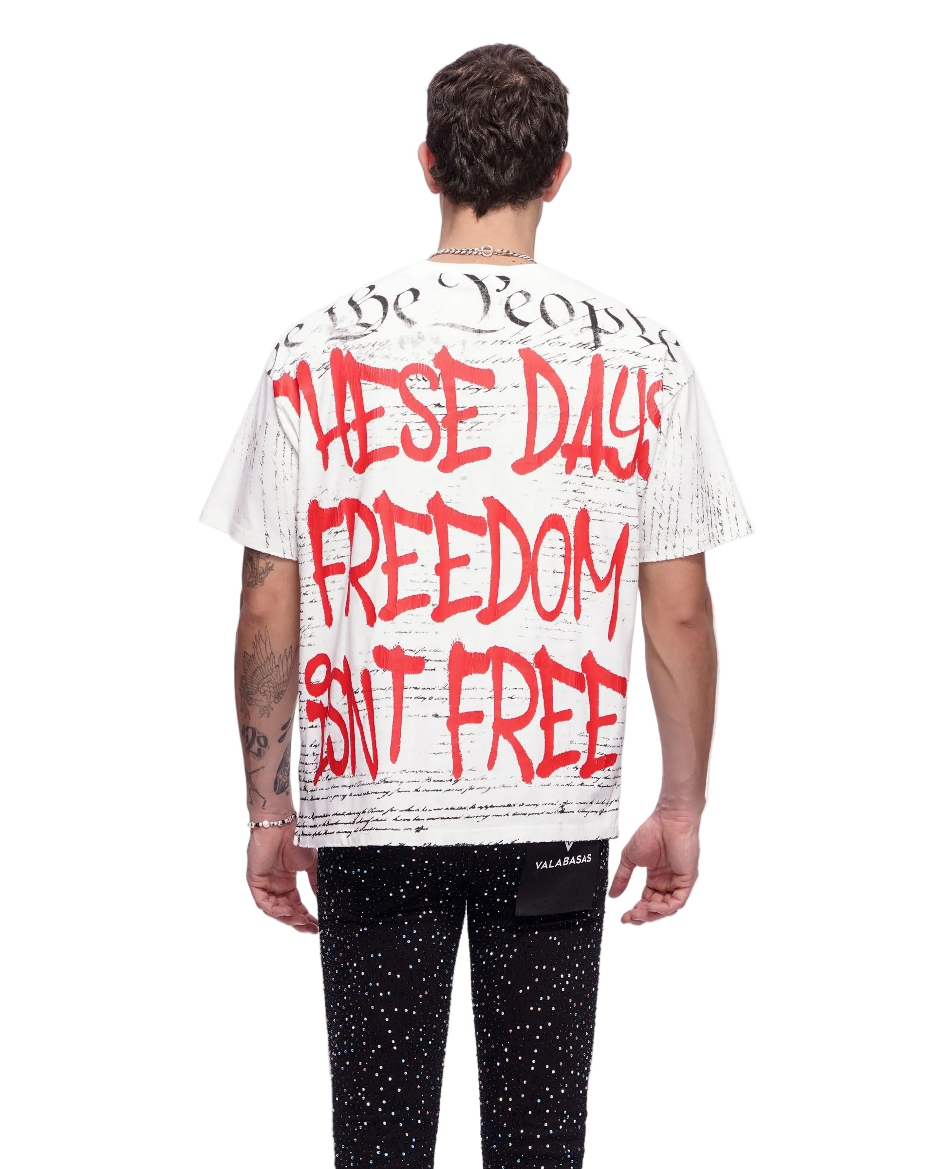 Back View of the Valabasas "FREEDOM" Tee