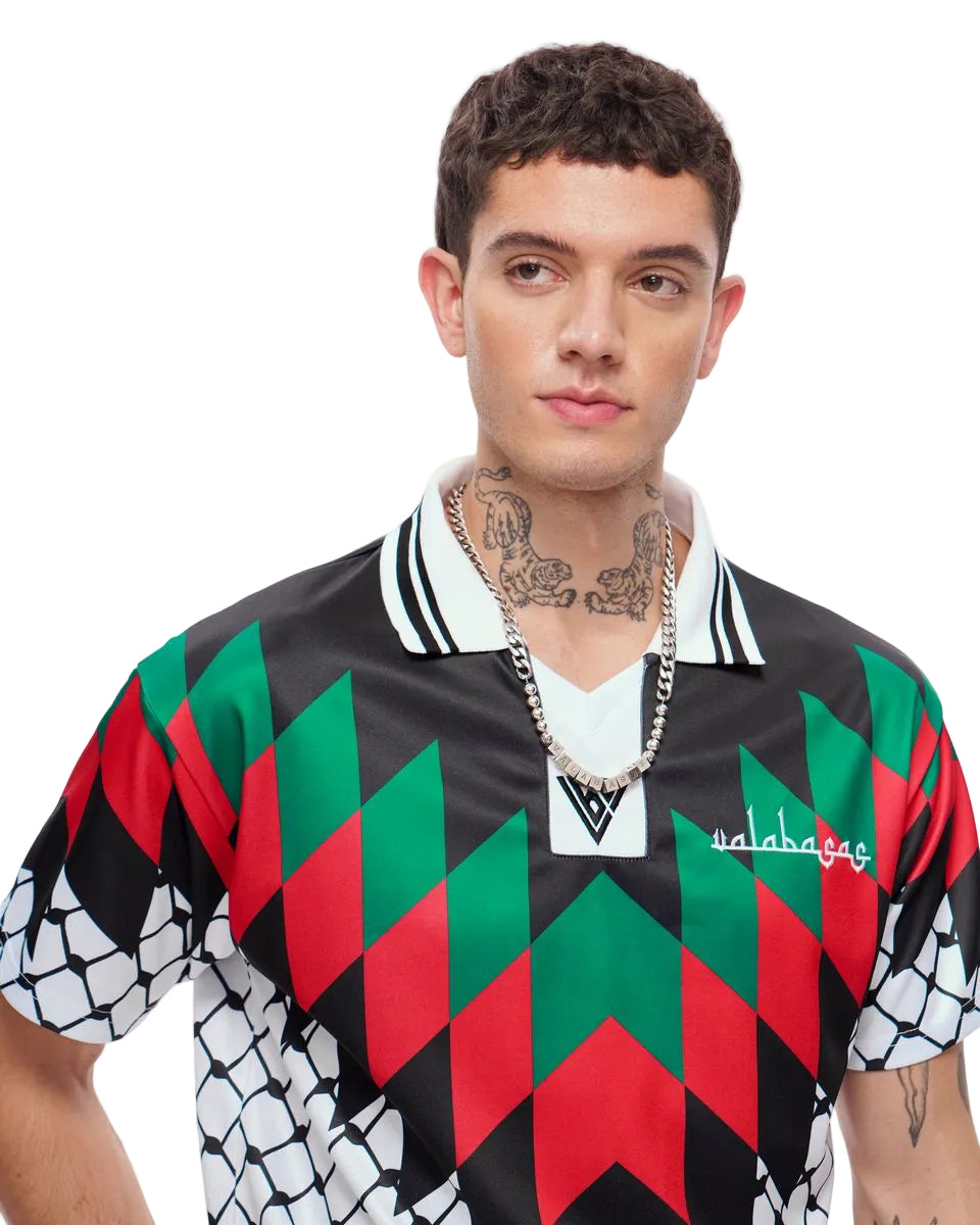 Front Close Up View of the Valabasas "FREEDOM NET" JERSEY 
