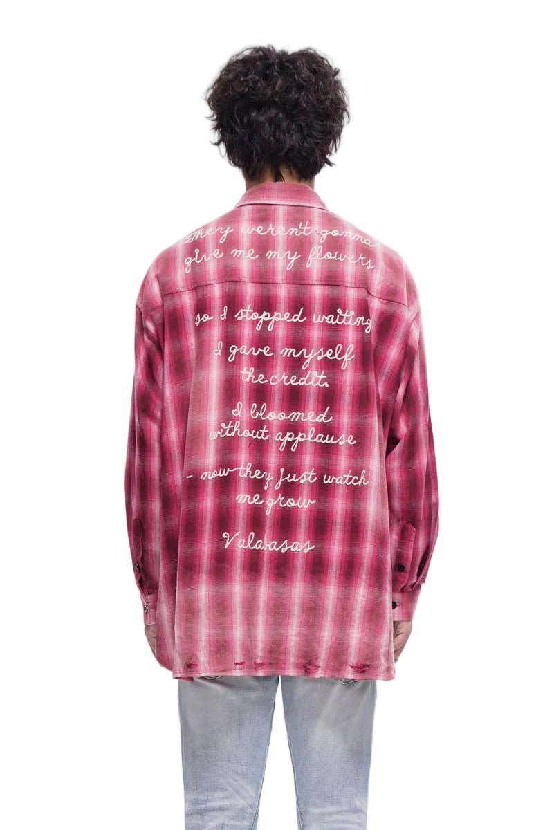 Back View of the "GLORY" PINK Long Sleeve by Valabasas