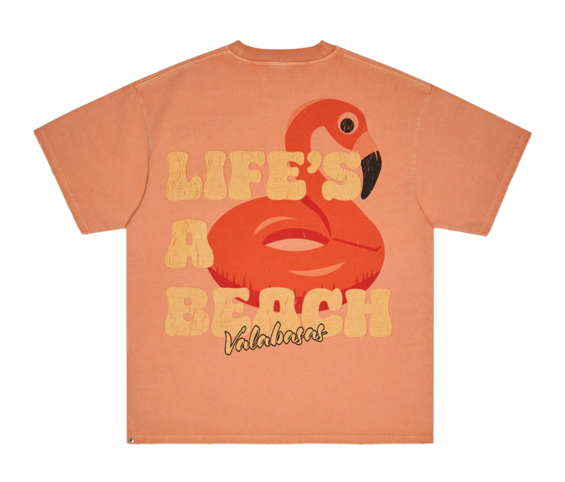Back View of the Valabasas "LIFES A BEACH" TEE
