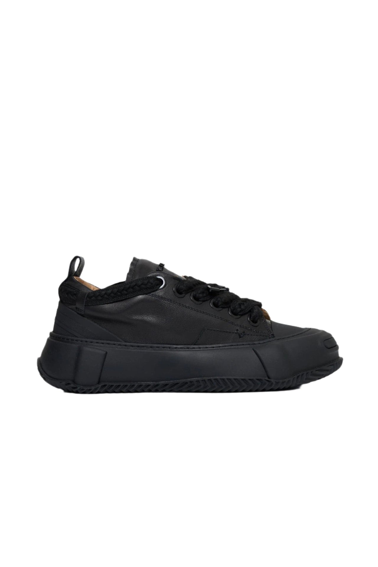 Valabasas "VISION" BLACK LEATHER LOW TOP SHOES