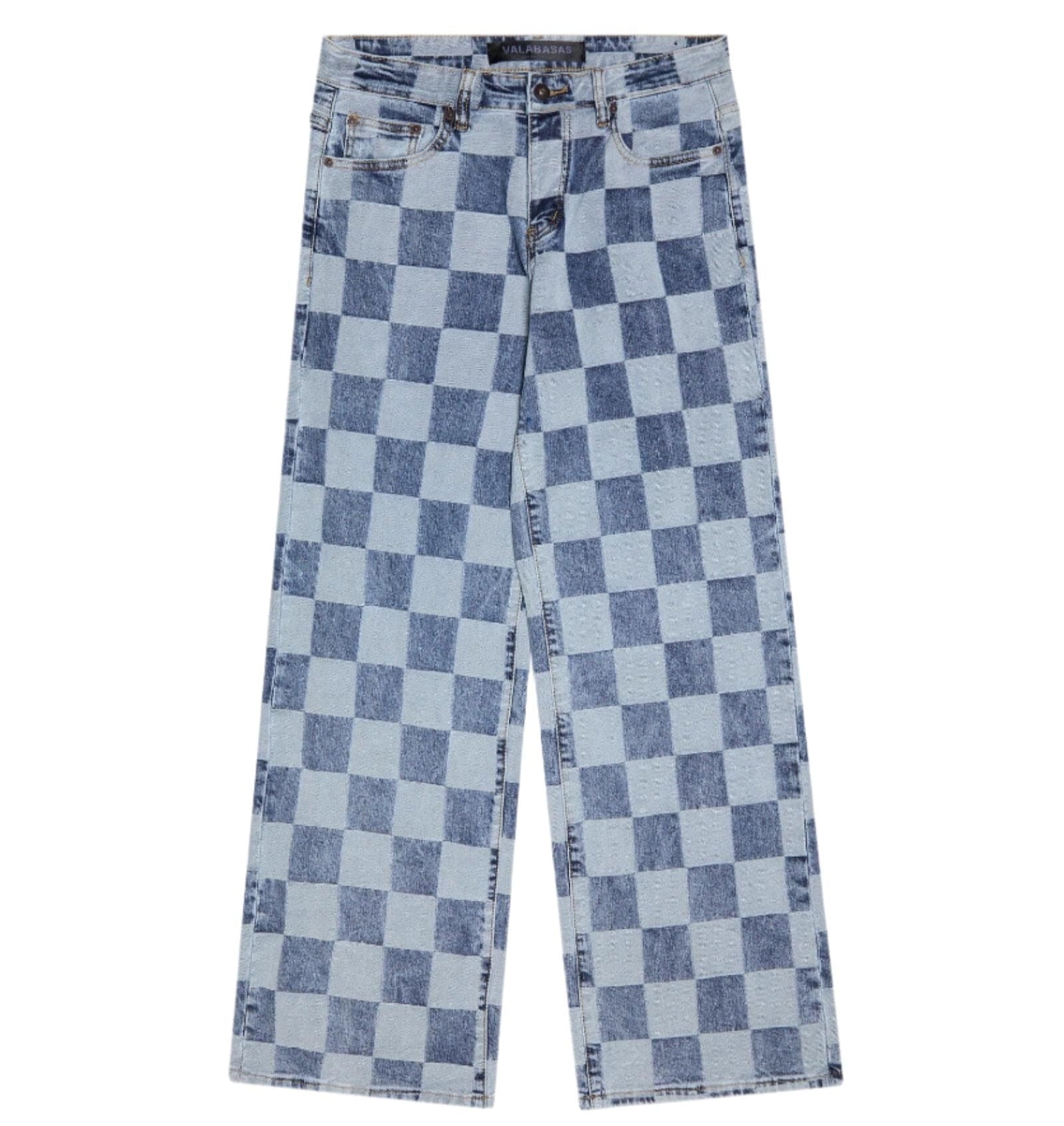 Valabasas 28 / Blue "CHESS"  BAGGY DENIM JEAN