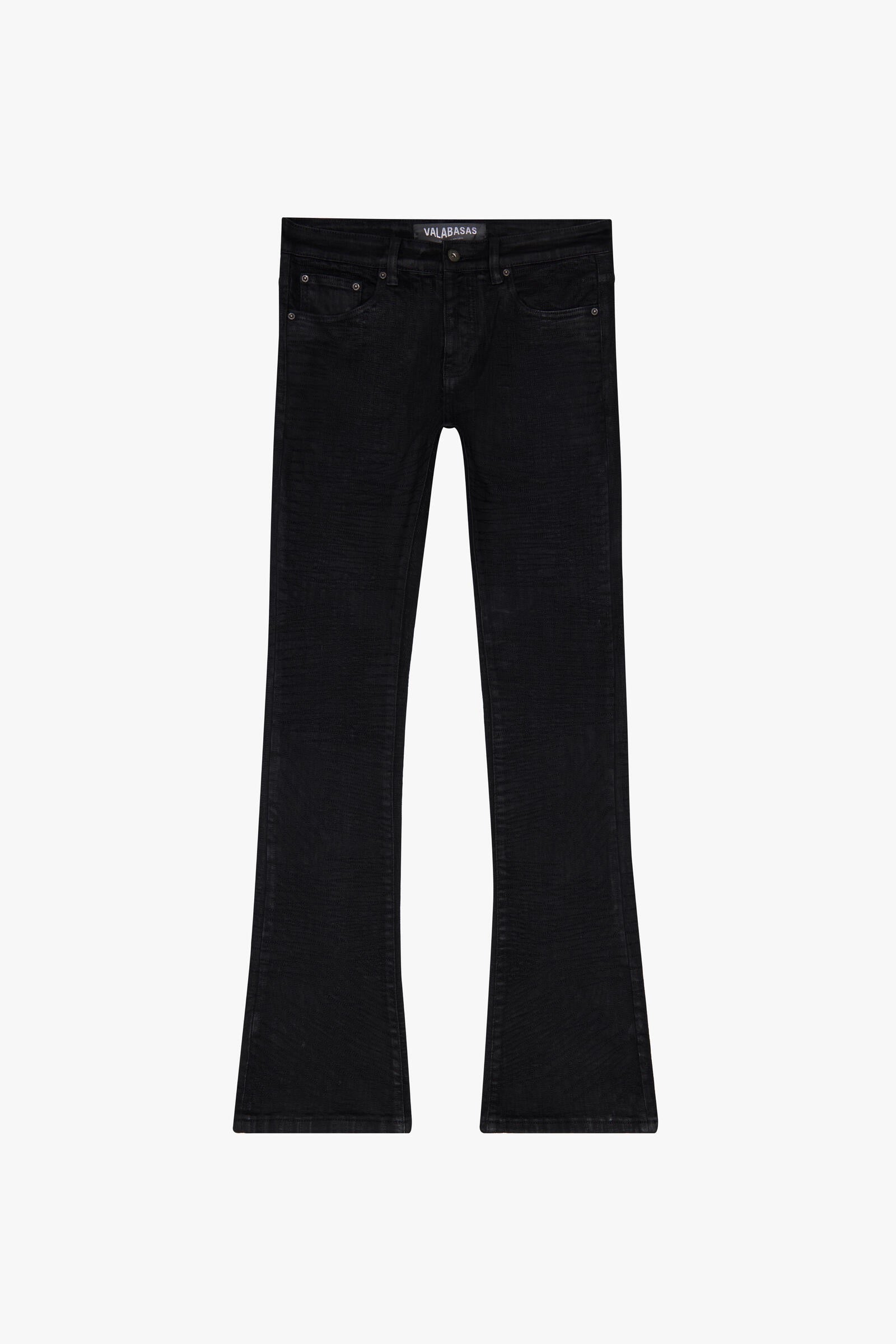 Valabasas 28 / JET BLACK "ENIGMA" DENIM STACKED
