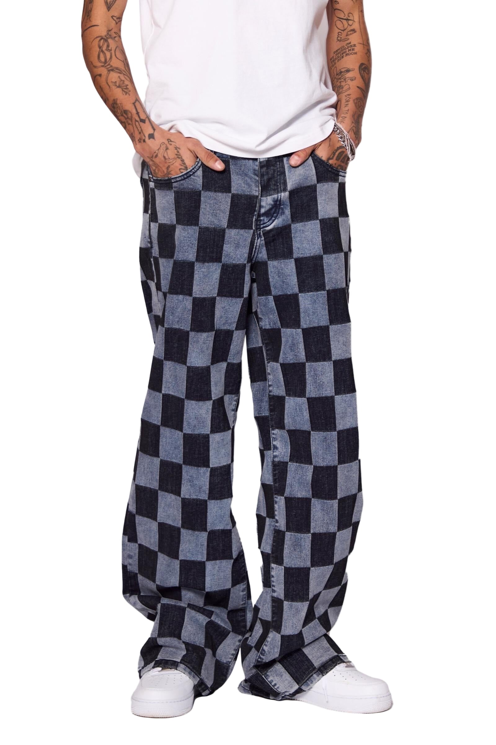 Valabasas "CHESS"  BAGGY DENIM JEAN