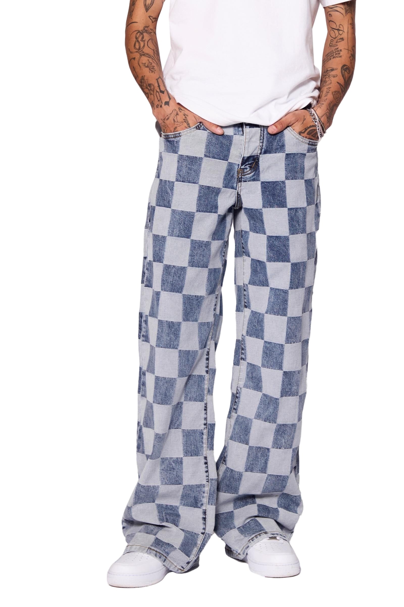 Valabasas "CHESS"  BAGGY DENIM JEAN