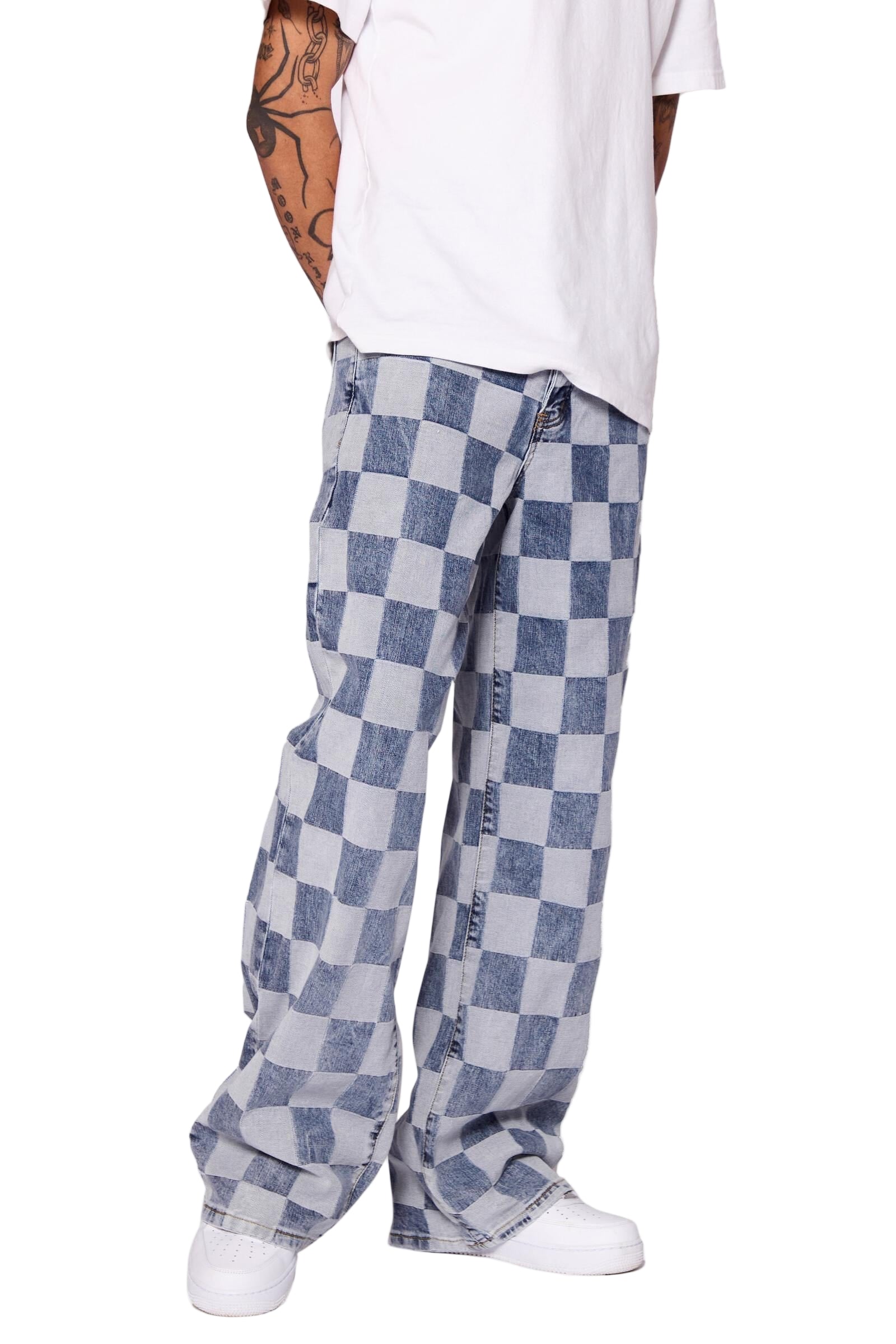 Valabasas "CHESS"  BAGGY DENIM JEAN