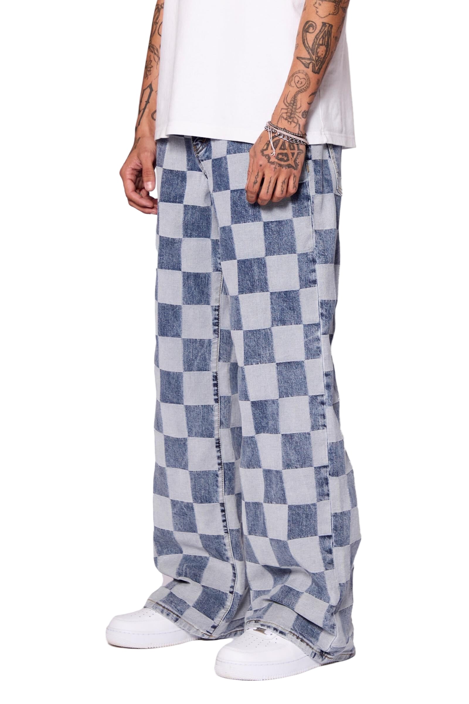 Valabasas "CHESS"  BAGGY DENIM JEAN