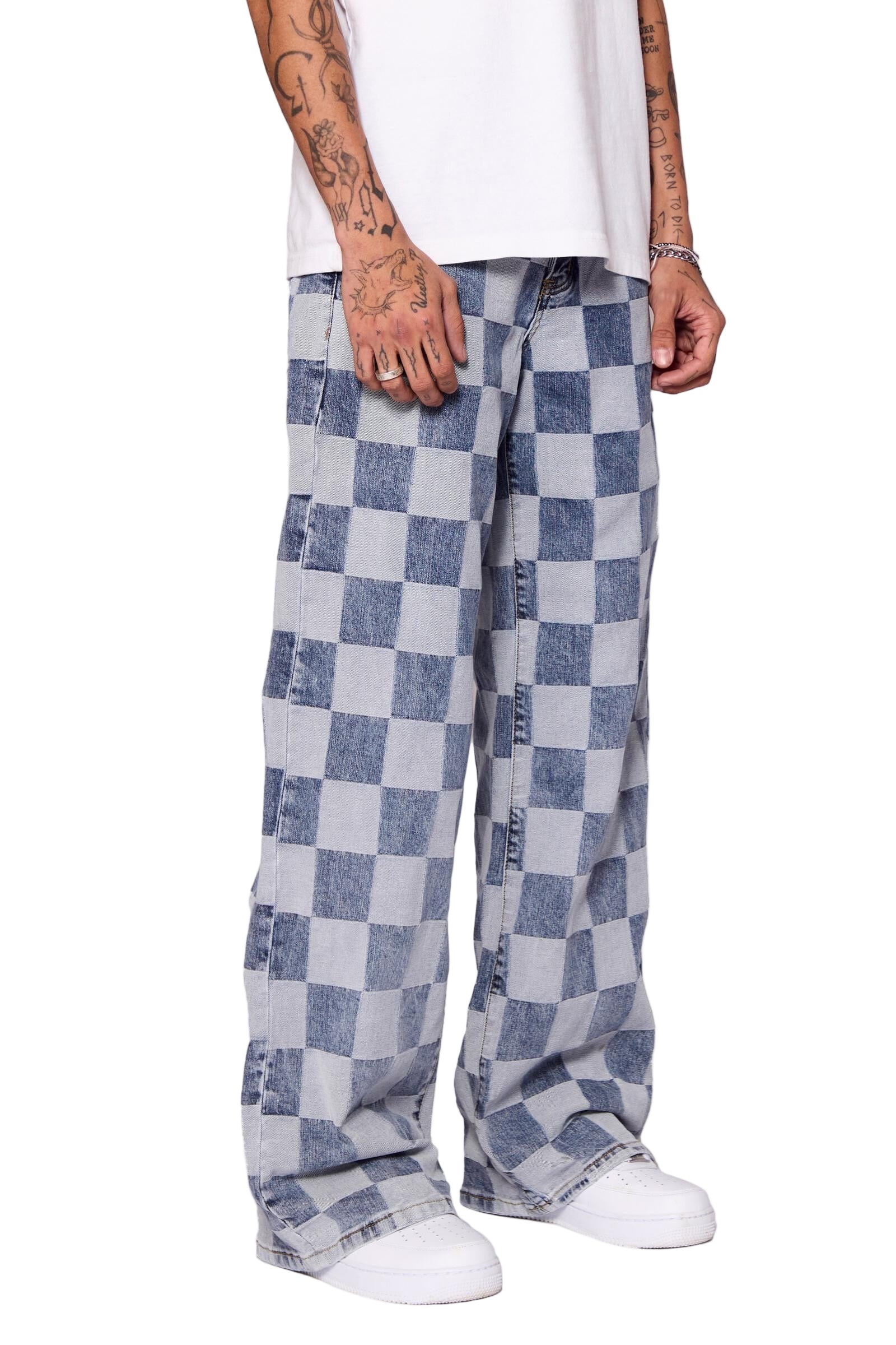 Valabasas "CHESS"  BAGGY DENIM JEAN