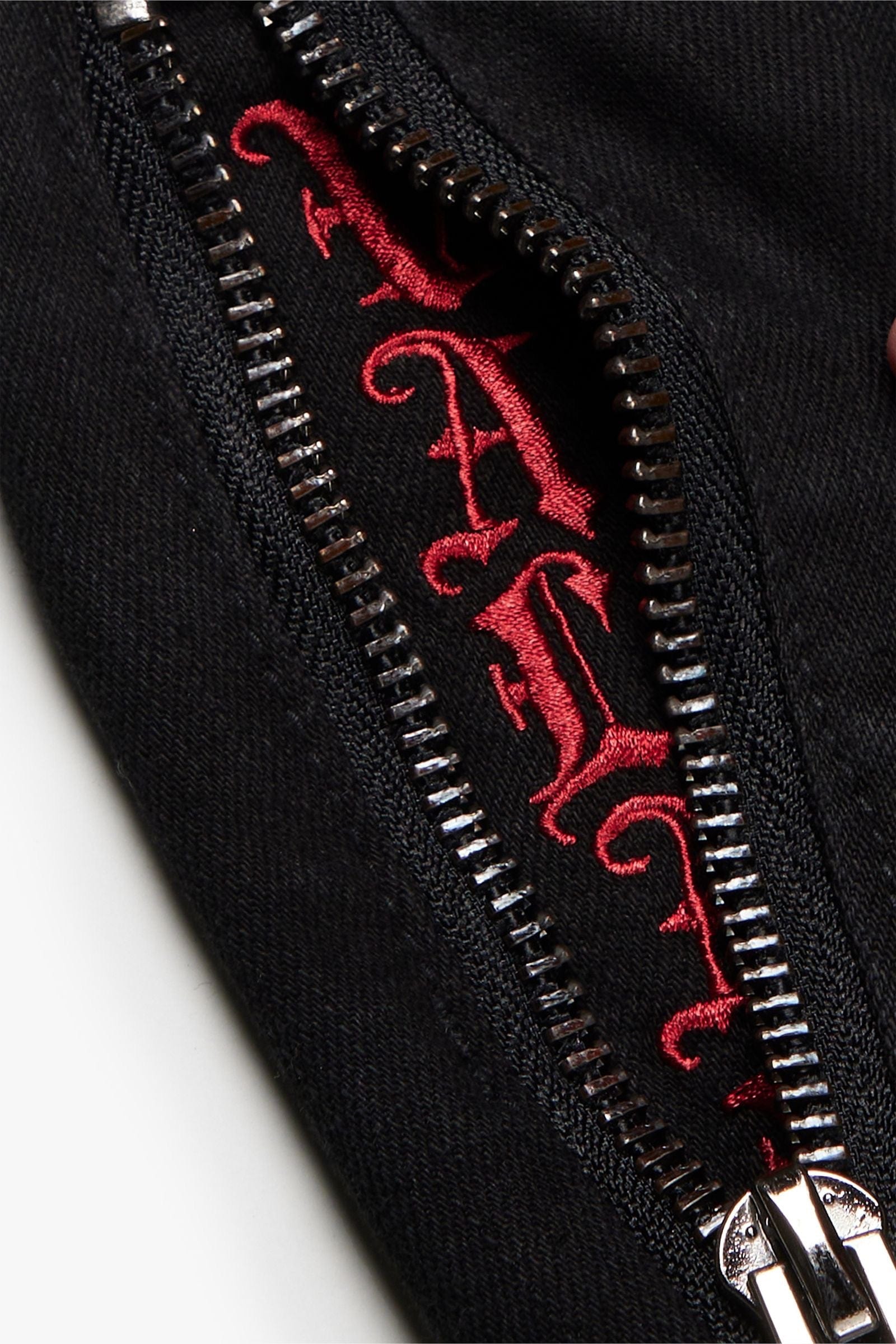 Valabasas "COVERT" BLACK FLARED STACKED JEAN