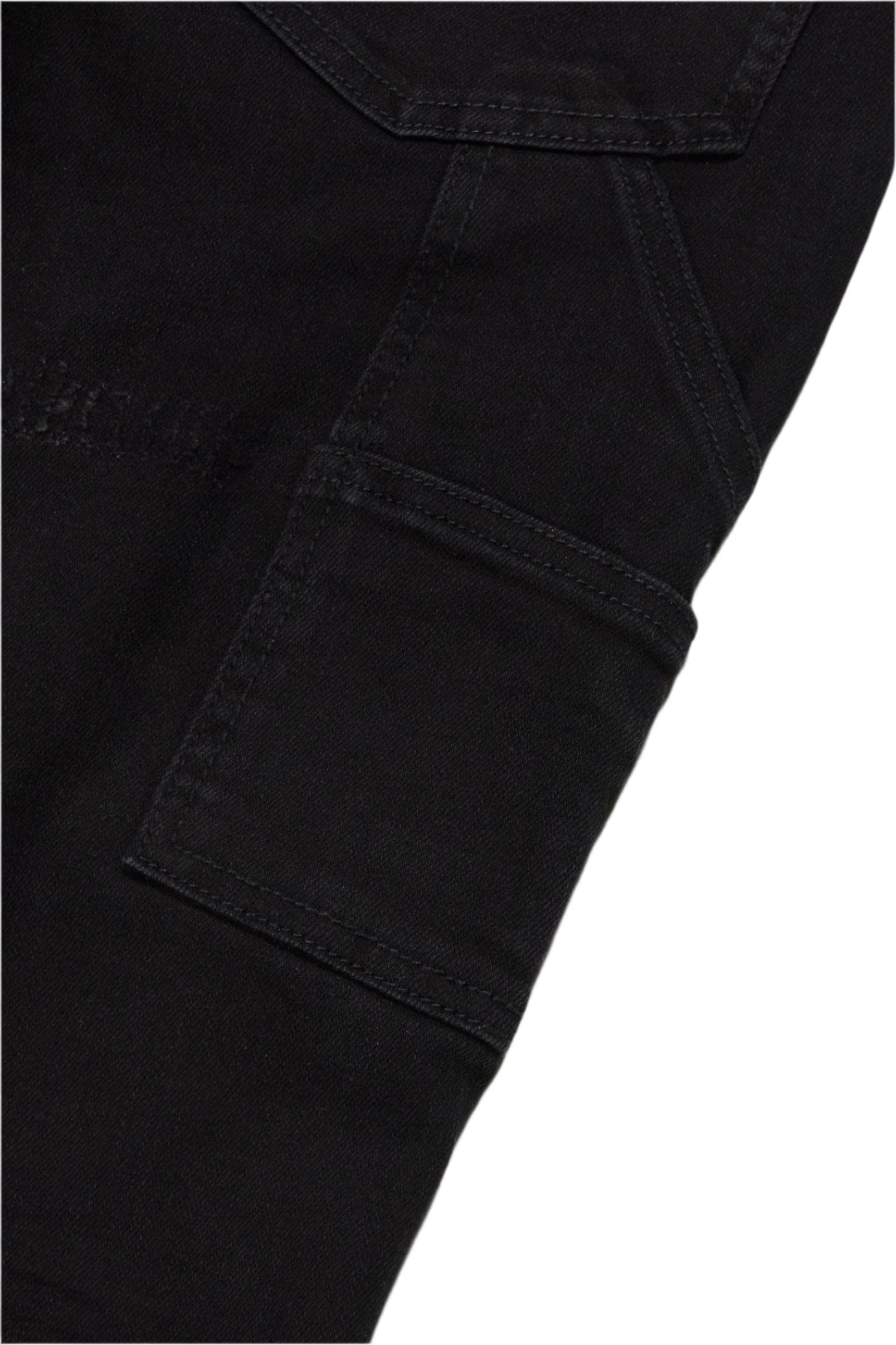 Valabasas "COVERT" BLACK FLARED STACKED JEAN