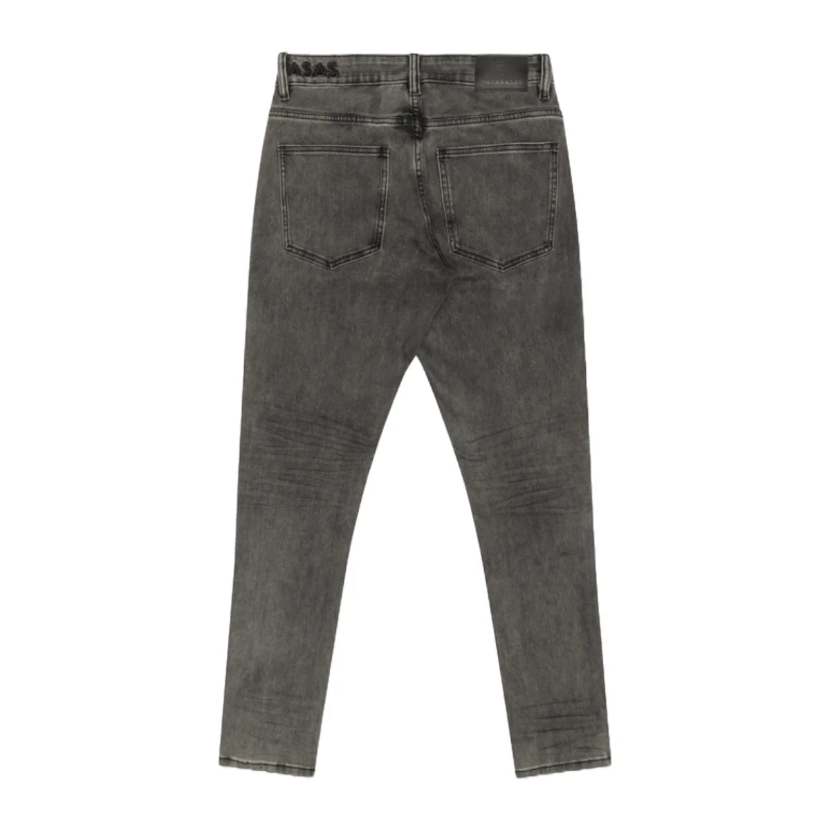 Back View of the Valabasas "MR.SLIM" GREY 4 WAY STRETCH SLIM FIT JEAN