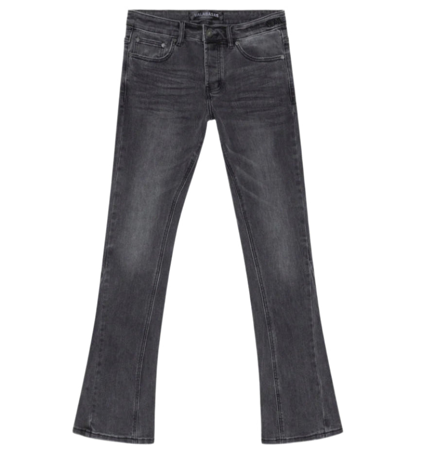 Front View of the Valabasas Mr.Stacked-Grey Jeans