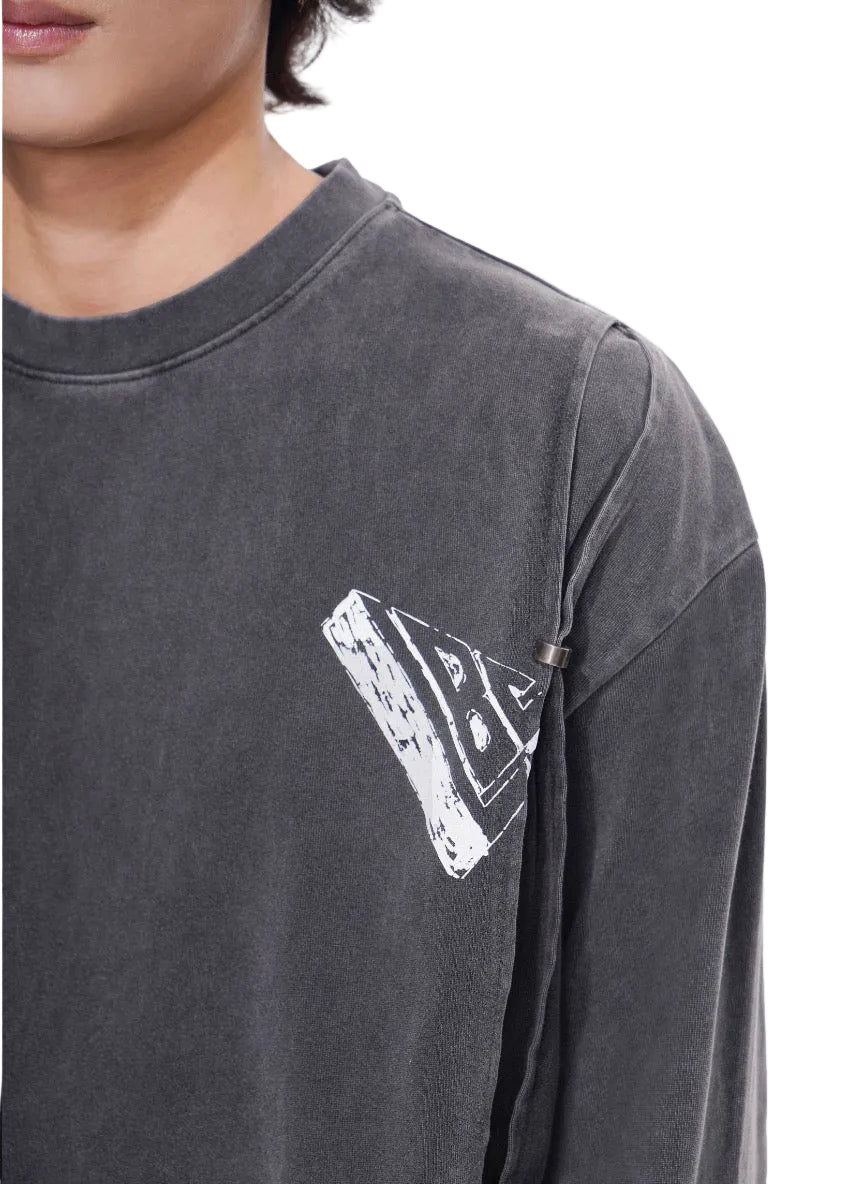 Close Up View of the PIECE Long Sleeve T-Shirt by Valabasas