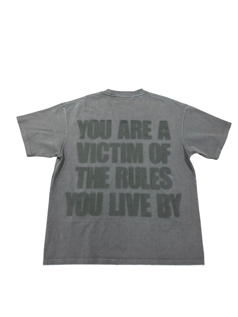 Back View of the "VICTIM" TEE By Valabasas
