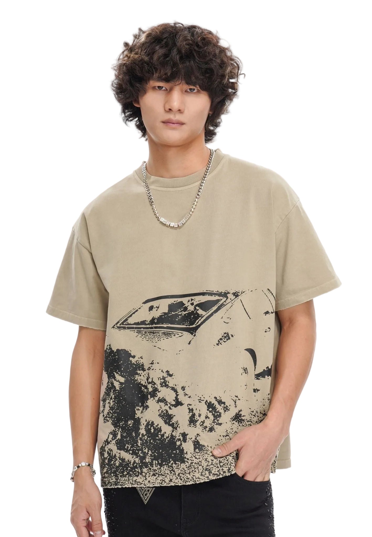 Front View of the "VICTIM" TEE By Valabasas