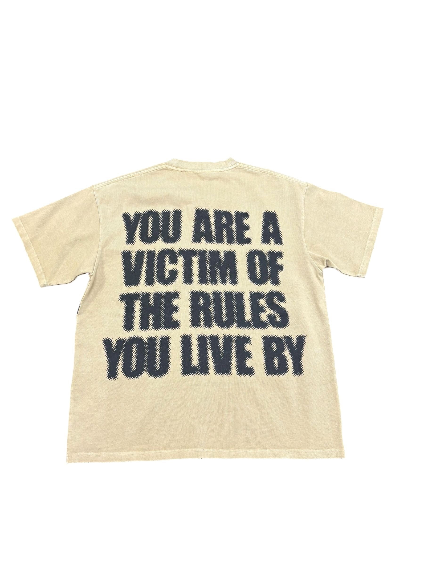 Back View of the "VICTIM" TEE By Valabasas