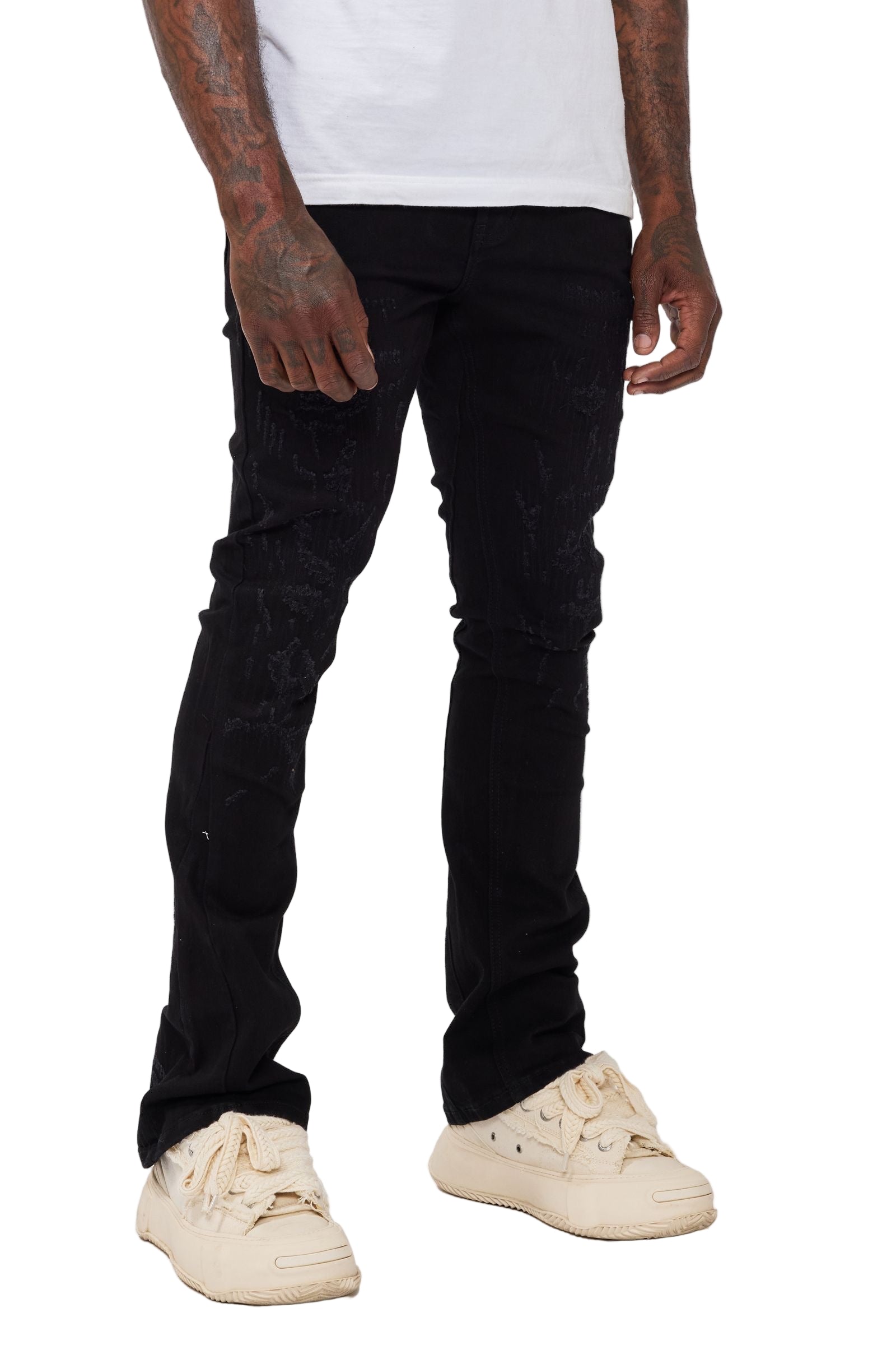 Front Left View of the VIN Jeans by Valabasas