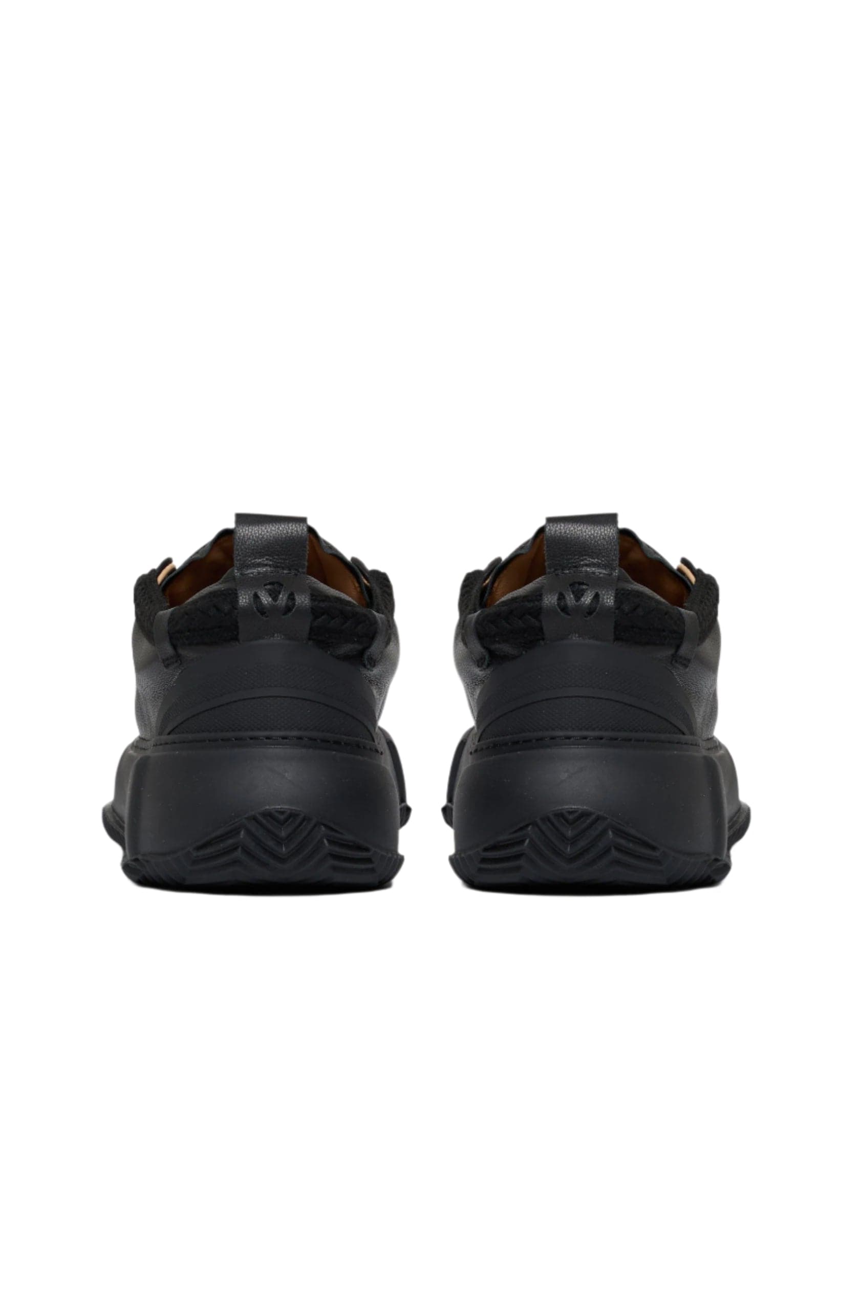 Valabasas "VISION" BLACK LEATHER LOW TOP SHOES