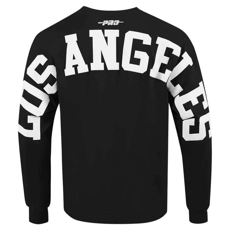 PRO STANDARD MLB LOS ANGELES DODGERS WINGSPAN MEN'S DROP SHOULDER FLEECE CREWNECK
