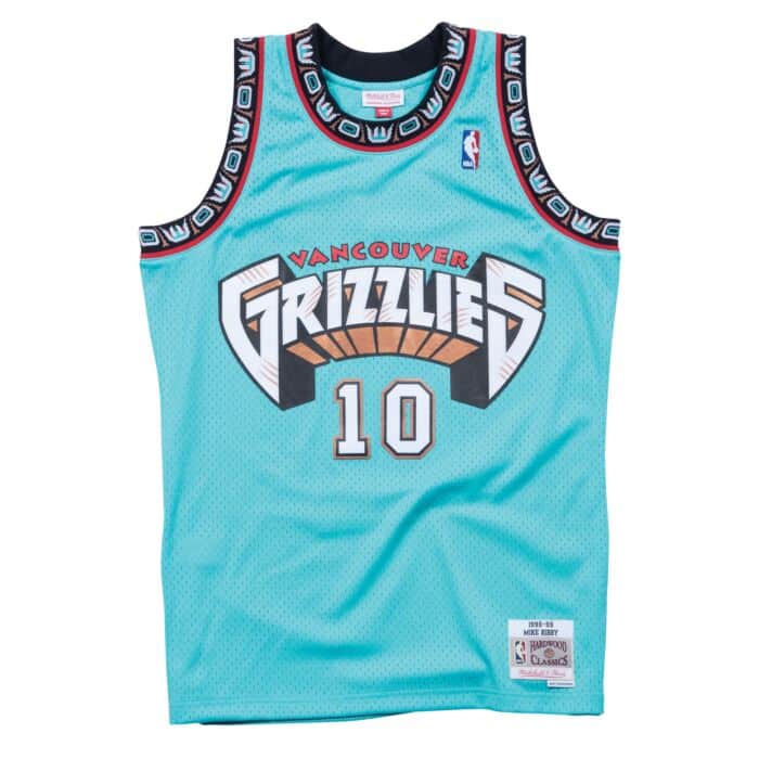 NBA SWINGMAN ROAD JERSEY GRIZZLIES 98 MIKE BIBBY