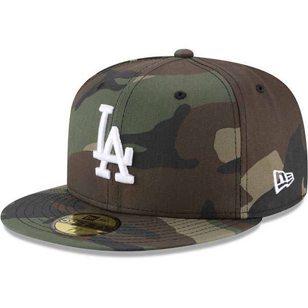 New Era LOS ANGELES DODGERS WOODCAMO GREEN 59FIFTY FITTED