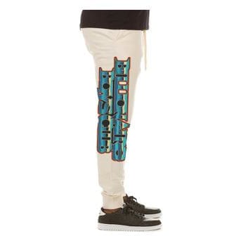 Right side view of the Billionaire Boys Club BB Fairbanks Jogger in buttercream